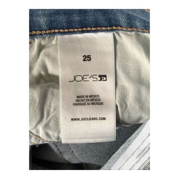 Joe's Jeans straight crop Mid-Rise Distressed Denim size 25 - Picture 5 of 6